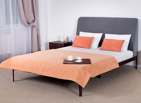 Фортуна кровать (160 см) Венге/Серый